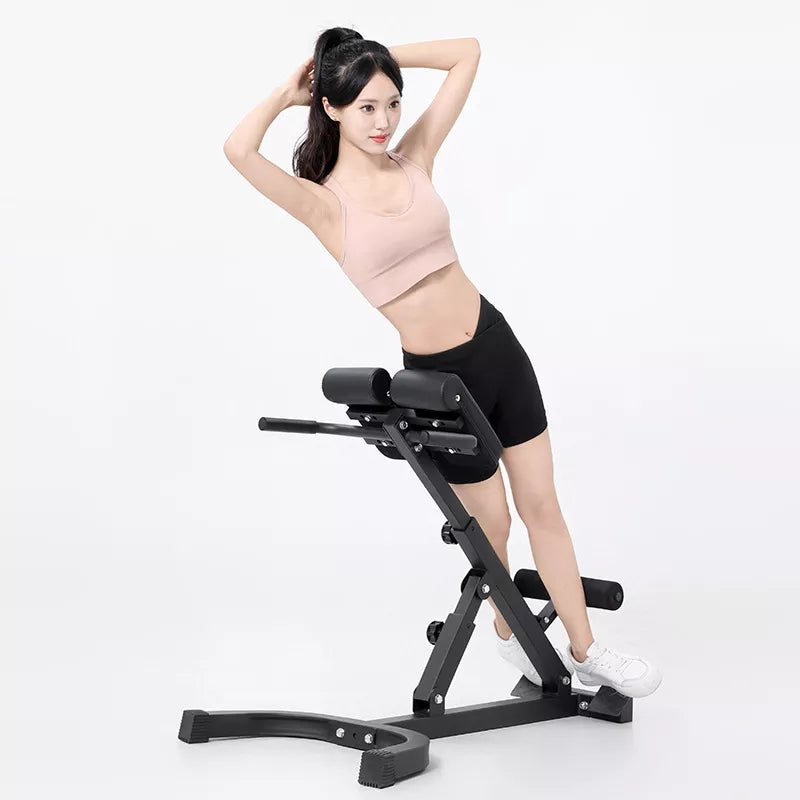 Roman Chair Back Hyperextension Bench – Core & Lower Back Workout Machine