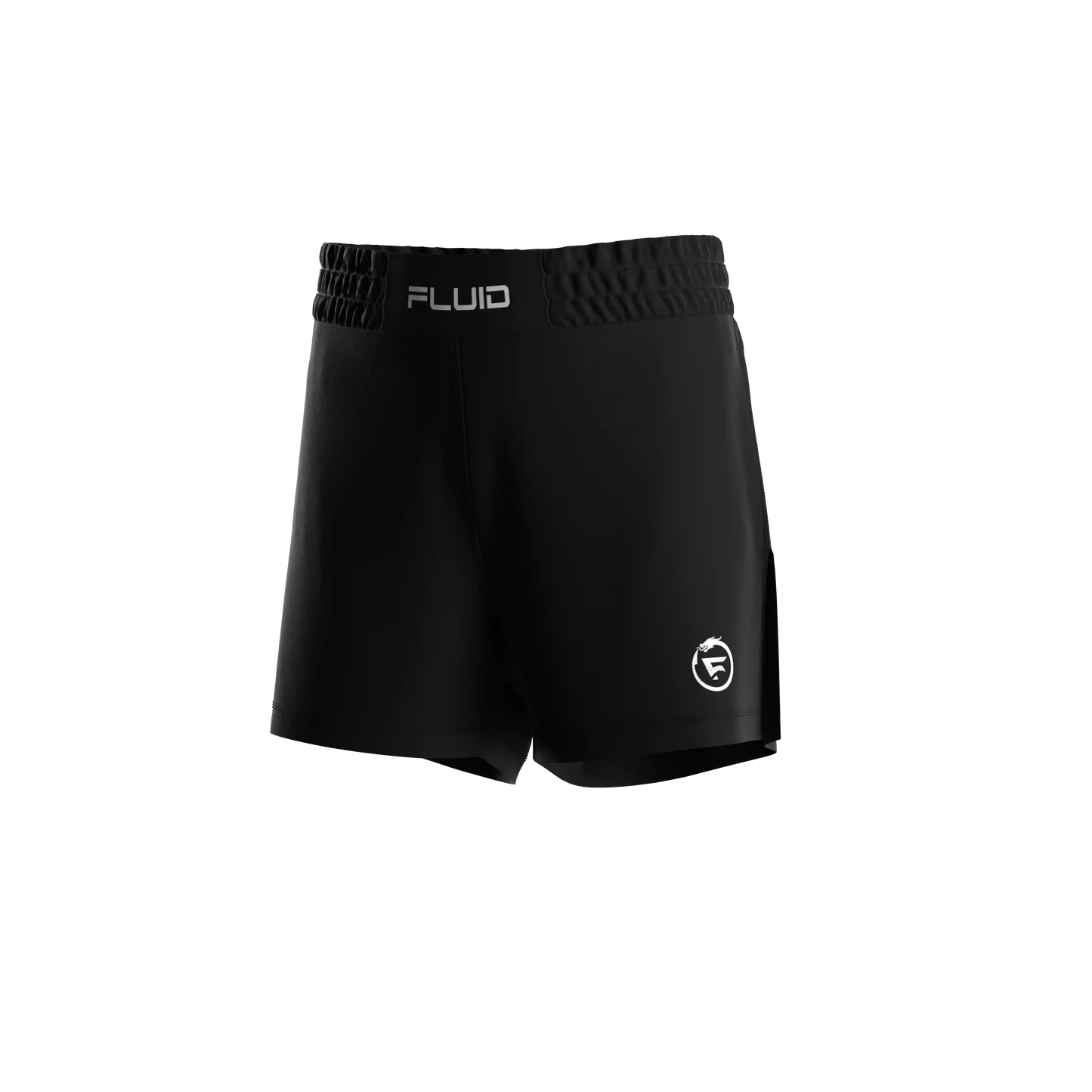 KIDS - Fluid MMA/Grappling Kids Shorts - Black